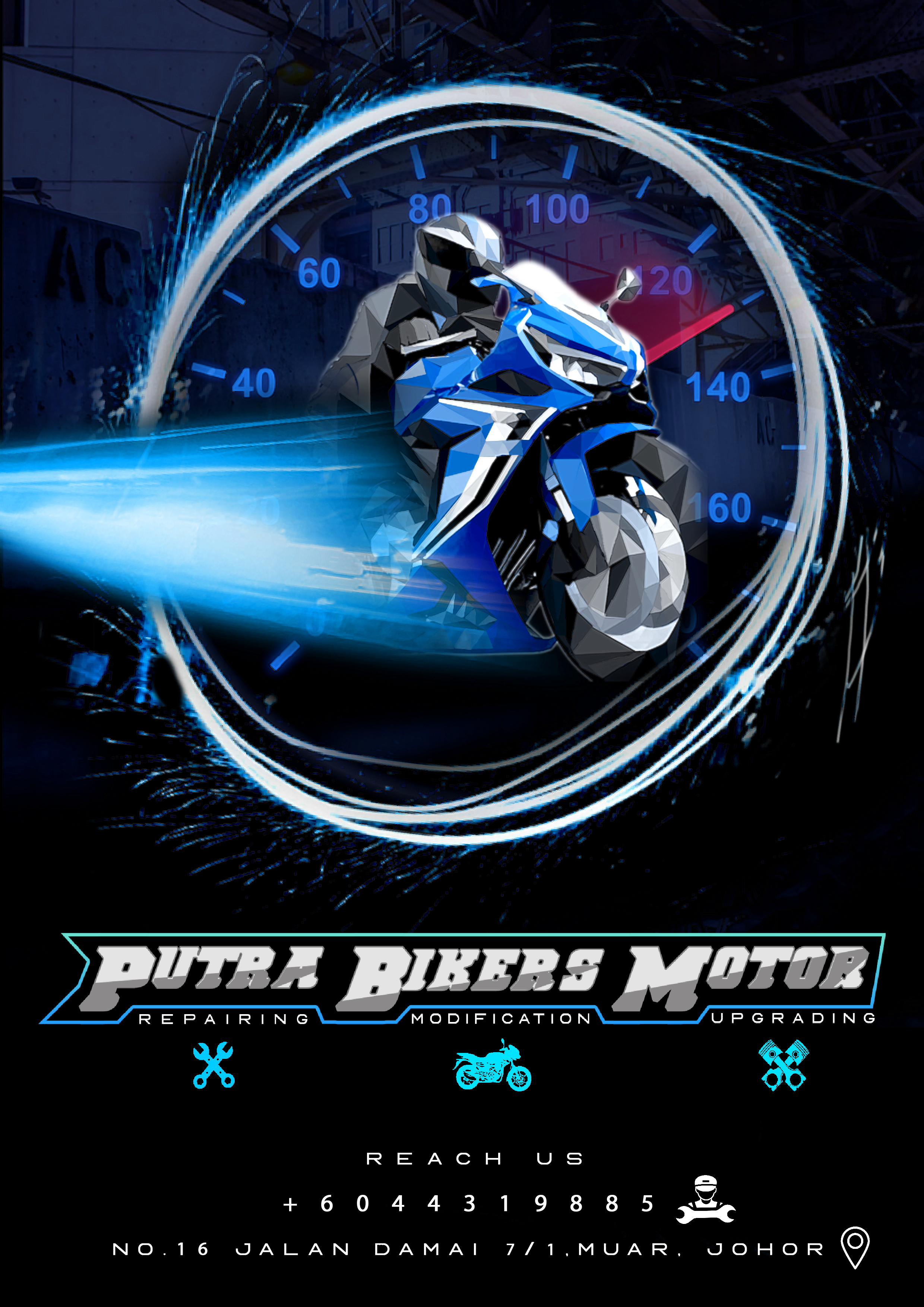 Putra Bikers Motor Poster